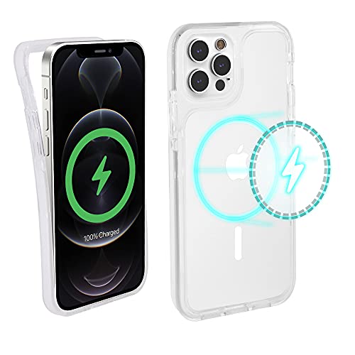 Coque magnétique pour iPhone 12 / 12 Pro Blanc, finition premium