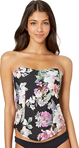 Best Petite Bathing Suits for Women Over 60 (11 Suits That Were Made for You) 10 Becca by Rebecca Virtue Women's Spring Fling Bandeau Tankini Top Multi S