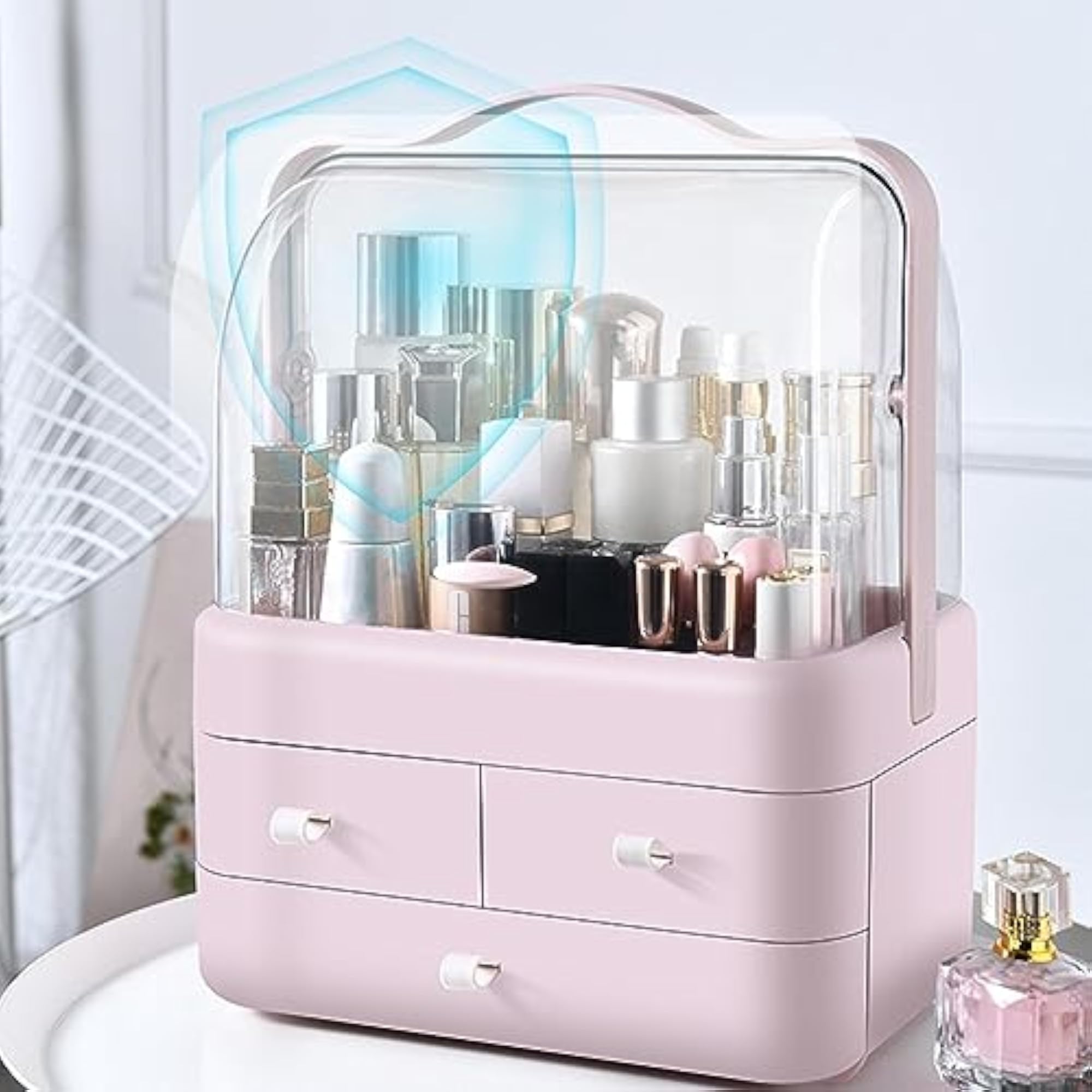 Desk Storage Boxes Container for Cosmetic Storage