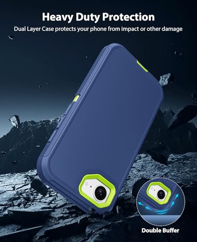 Coque iPhone 17e Jelanry protection intégrale avec cache USB C bleu - 3