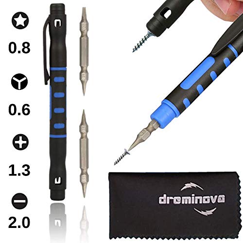 Tripoint Y000 Screwdriver Triwing 0.6 mm Y-Tip 0.8 Pentalobe Screwdriver set 4 in 1 For iPhone 7 8 Plus X XS Max and up (Tripoint Y000 Screwdriver)