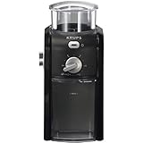 KRUPS GVX1-14 Coffee Grinder with Grid Size and Cup Selection and Stainless Steel Conical Burr, Black