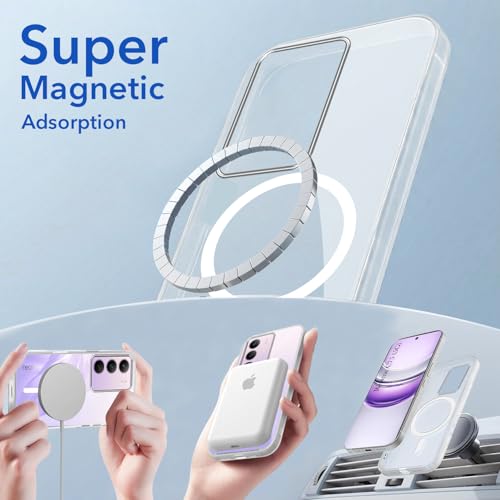 Image of Jkobi Lifetime Anti-Yellow MagSafe Compatible Clear Back Cover Case for Realme C75 5G (Sleek Hard Crystal | Shockproof and Camera Protection)