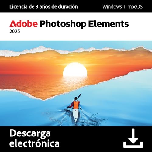 Adobe Photoshop Elements 2025 | Licencia de 3 años |1 Dispositivo...