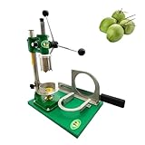 BEILOCKERY Manual Coconut Opener Machine, Commercial Desktop Stainless Steel Coconut Peeler Tool Scraper for for Kitchen Bar Home Use Green