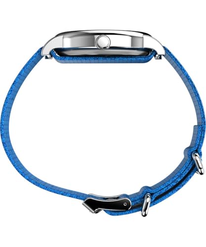 Image of Timex Unisex's Analogue Quartz Watch with Fabric Strap TW2W19400, Blue, strap