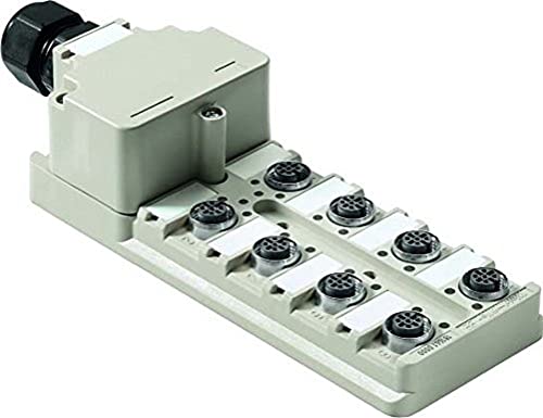 Sai-8-m 5 polos m12 ol: la caja de conexiones de alta gama con sello Weidmuller