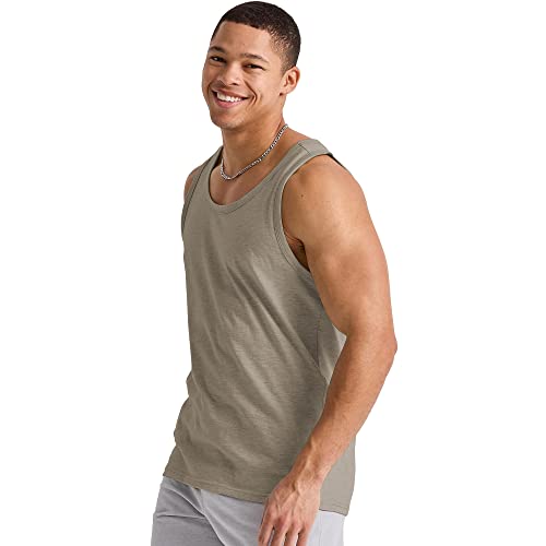 Image of Hanes Mens Originals Tri-Blend Tank Top, Lightweight Tanks for Men, Sleeveless Tank Shirt