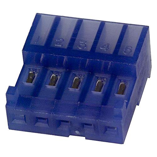 AMP Industries 643815-5 5 Position Rectangular Receptacle Connector IDC Tin-Lead 26 AWG New Lot Quantity-100
