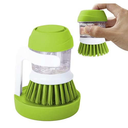 Cepillo Para Fregar Platos, Cepillo Lavaplatos Con Dispensador de Jabón y Soporte, Cepillo Para Limpieza de Platos,...