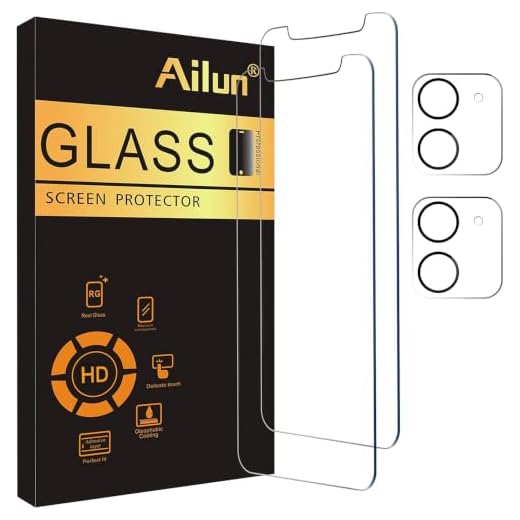 Ailun Screen Protector + Camera Lens Protector for iPhone 11, 2+2 Pack