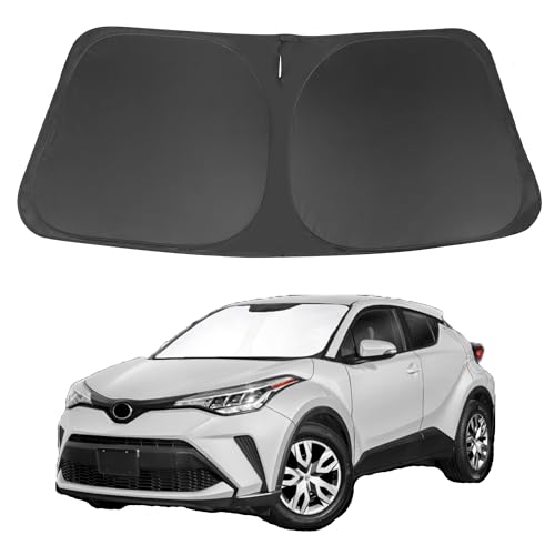 Image of Windshield Sun Shade for for 2018-2023 Toyota CHR Accessories | Full covered, Foldable & Durable, Block UV Rays, Reduce Heat, Easy to install, Keep Car Cooler