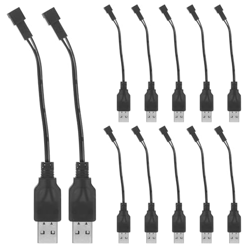 Cable corto USB-C de carga rapida 37v para juguetes electricos pack de 12 unidades de 10 cm