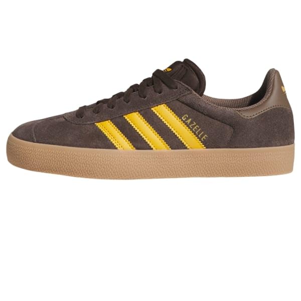 adidas DBROWN/PREYEL/EARSTR Unisex Gazelle ADV Dark brownPreloved Yellow/Earth strata 11.5 US