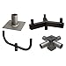 Morris 79916 Mounting Accessories - 5" Square Long Tenon for Square Pole