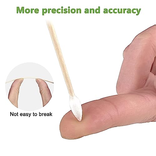 500/200PCS Gun Cleaning Swabs - 6 Inch Long Cotton Swabs - Lint Free, Highly Absorbent Gun Swabs for Precision Gun Cleaning, Applying