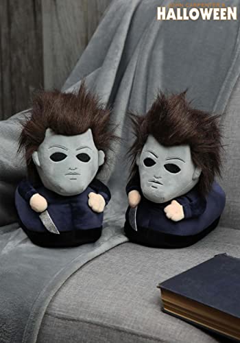 Michael Myers Halloween Slippers for Adults, Officially Licensed Halloween Movie Horror Slippers2