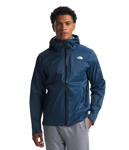 THE NORTH FACE Men's Alta Vista Rain Jacket | Attached Hood With Adjustable Cinch Cord, Chest Pocket, Waterproof & Breathable