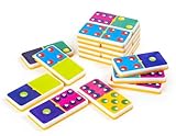 RATNA'S Dominoes Double 6 Color Dot Dominos Game Blocks Classic 28 Tiles Match and Fun Game Set for Kids & Adults