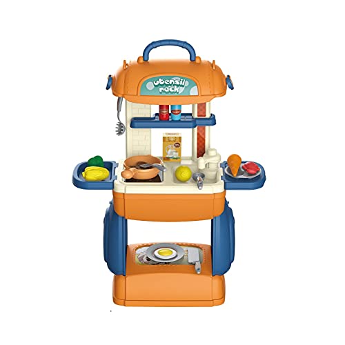 Spielküche für Kleinkinder, Spielküche, Innenspiele, Küche, Herd, praktisch Spielzeug für Kinder und Mädchen