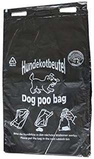 Dog Waste Bag Eco Black Print White Tearable 20 x 32 cm product image