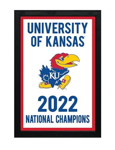 Limited Edition Kansas Jayhawks 2022 National Championship College Basketball Poster Art Print - Gifts for Jayhawks Fans (Add Black Frame)