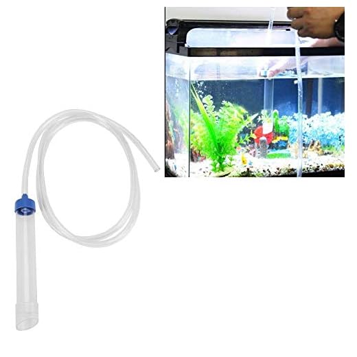 Akvarium vattenväxlare slang akvarium manuell vattenväxlare kies renare vattenfilter sifon slang dammsugare pump akvarium rengöringsverktyg med 150 cm långt rör