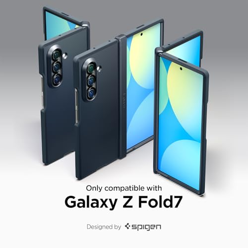 Image of Spigen Tough Armor Pro MagFit for Samsung Galaxy Z Fold 7 Case, Galaxy Z Fold7 Back Cover (2025) - TPU + Poly Carbonate|Metal Slate