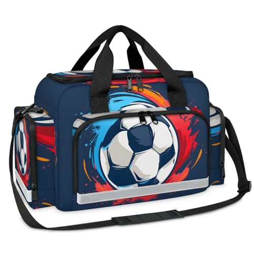 GzLeyigou First Aid Bags Empty, Graffiti Football Emergency Bag First Aid Kit Multiple Compartment Kit Carrier On Call Trauma Bag For Paramedics Emergency Medical Supplies Kit