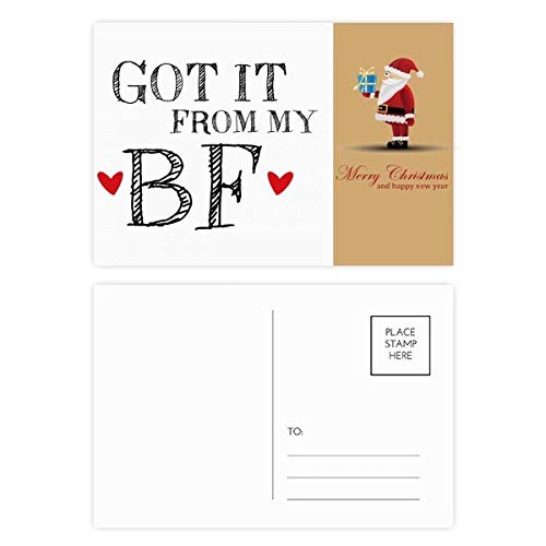 Cartes postales Saint-Valentin GF Got It from My BF pour écrire vingt messages d'amour uniques