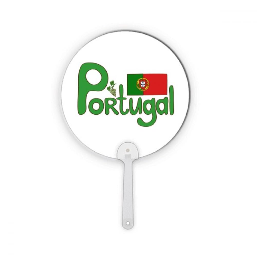 Drapeau Portugal plastique vert rond motif national décoration artisanat