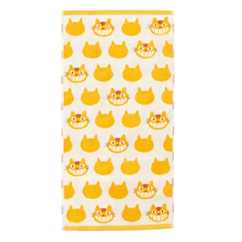 Image of Studio Ghibli - My Neighbor Totoro - Yellow Catbus, Marushin Silhouette Towel Series - Bath Towel