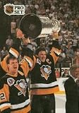 Mario Lemiuex Hockey Card (Pittsburgh Penguins) 1991 Pro Set Conn Smythe Trophy #318