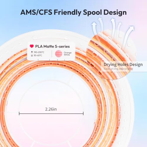 Image of AMOLEN Matte PLA 3D Printer Filament Bundle, Multicolor Gradient Rainbow PLA 1.75mm Pack, Fast Color Change 3D Printing Filament for Most FDM 3D Printer, 200g X 4 Spools