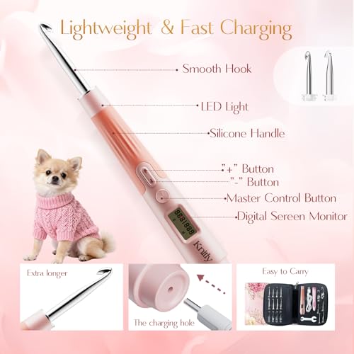 Light Up Crochet Hooks Set DROPS TO - image 5