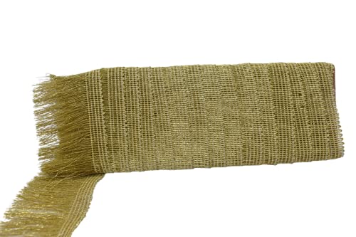 Cinta de flecos para blusas y saris sin deshilacharse, borde de encaje de borla de 9 yardas 5