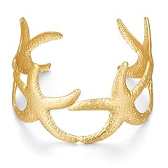 02-Gold Starfish cuff bracelet