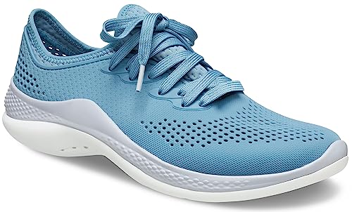 Image of Crocs Mens 206715-4lc Sneaker, Blue Steel /Microchip, 7 UK M / 8 UK W (M8W10)