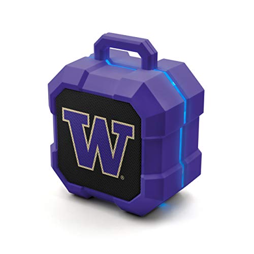 SOAR NCAA Shockbox LED Wireless Bluetooth Speaker, Washington Huskies