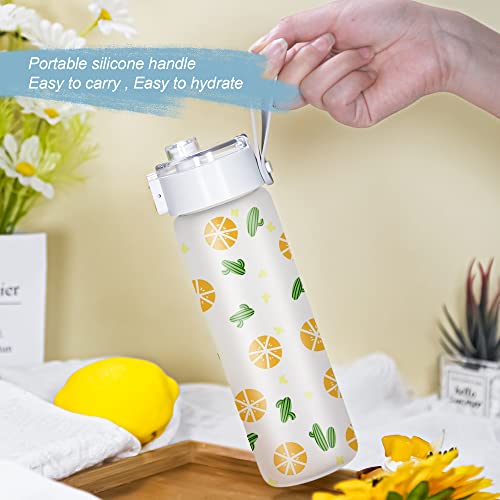 Agh 6Pcs 20 Oz Sublimation Glass Blanks With Portable Lid, Frosted Glass Cups Sports Water Bottles, Straight Blank Tumblers Flask With Individual White Box For Glitter Vinyl Craft, Coffee Juice Drinks #TOP4