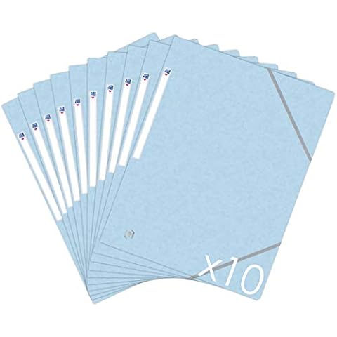 Carpeta de cartón Oxford TopFile+ de color azul pastel, juego de 10 Cover