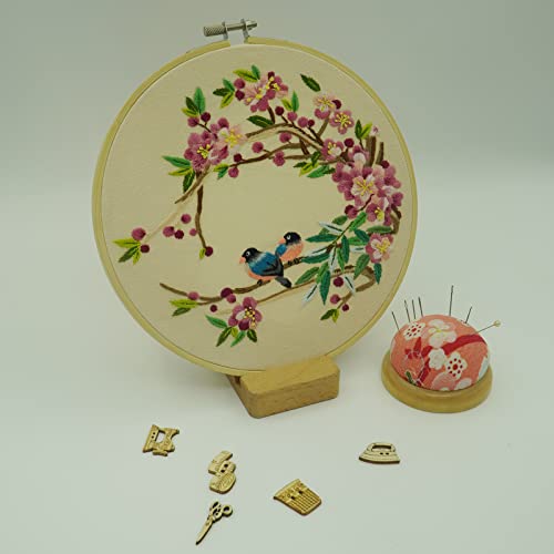 4 Set Of Full Range Embroidery Kits For Beginners Stamped Embroidery Kit That Includes Embroidery Cloth (Kit 2) #TOP5