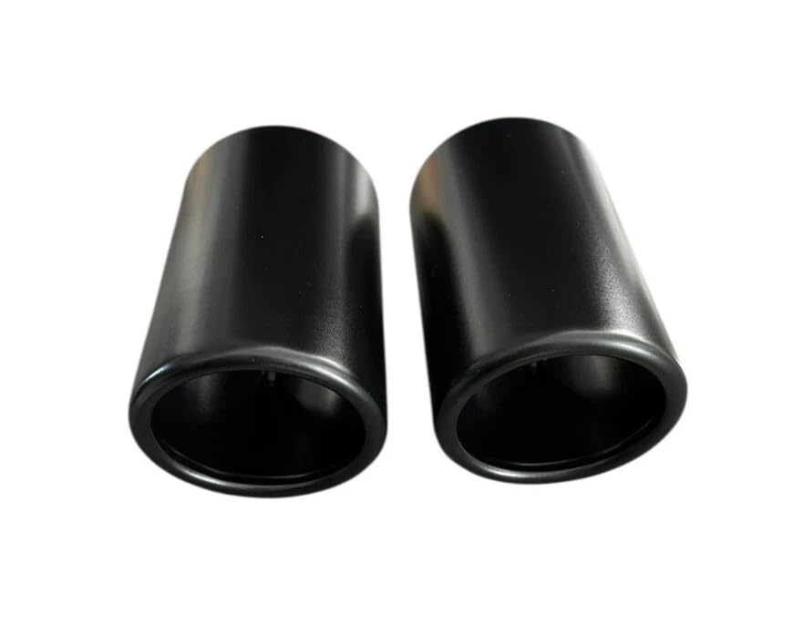 Auspuffblende Endrohr schwarz kompatibel MX5 MX-5 ND ab 2015 2x 65mm rund