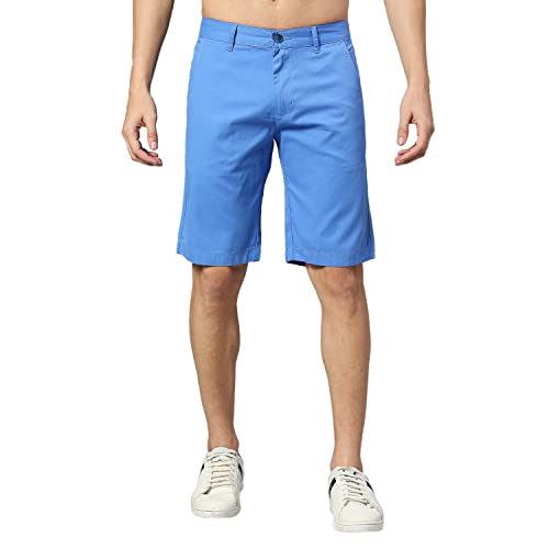 Image of Thomas Scott Men's | 100% Cotton | Solid | Above Knee | Button Closure | Chino | Casual Shorts for Men