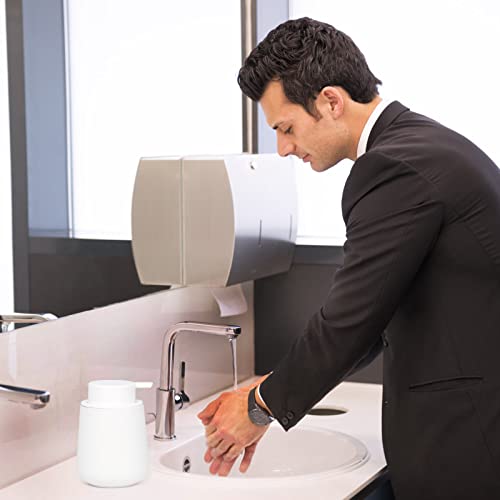 Bosilunlife SD001 White Soap Dispenser - Ceramic Hand Dish Soap Dispenser For Bathroom 12Ounce Refillable Liquid Hand Soap Dispenser thumb #6