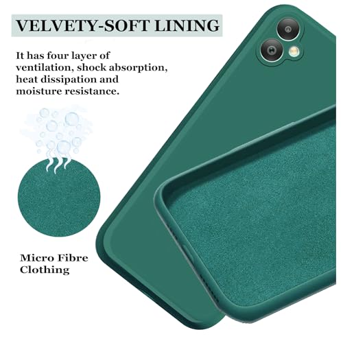 Image of A rtistque Back Cover Case for Samsung Galaxy M05 / A05 / F05 with Camera Protection | Shockproof TPU | Stylish Protective Design | Slim Fit | Ultra Matte | Back Cover - Green