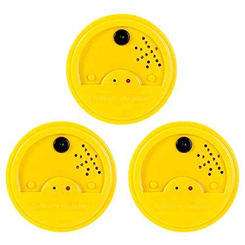 Boutons sonores enregistreurs vocaux 20 secondes Talking Tins jaune