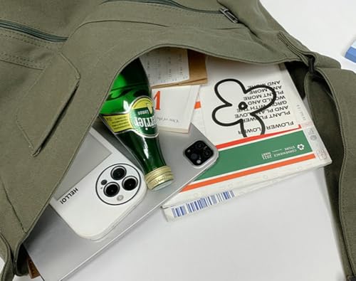 Canvas Casual Crossbody bag Messenger Handbag Canvas Shouder Tote Bag for Women and Men Work College Bag3