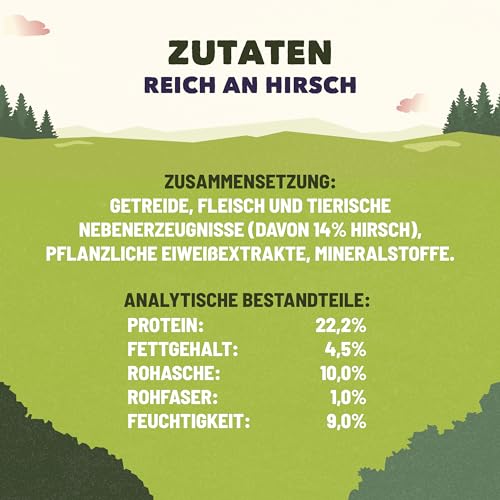 Adventuros Training Hundeleckerlis, reich an Hirsch, 6er Pack (6 x 115g)