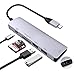 Produktbild TR Turn Raise 7 IN 1 USB C Hub, 2 USB 3.0 Ports + 4K HDMI + PD 3.0 Typ C Hub + TF/Micro SD Kartenleser, Ultra Slim USB C Adapter Kompatibel für MacBook, iMac Pro, Mac Pro, Laptop, PC (Splitter)